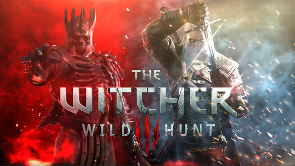 Обои на рабочий стол Ведьмак Геральт из игры The Witcher Wild hunt / Ведьмак Ведьмак 3 Дикая охота