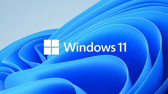 Обои на рабочий стол Голубые плоскости (Windows 11)