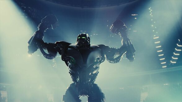 Обои на рабочий стол Робот на ринге из фильма Живая сталь / Real Steel