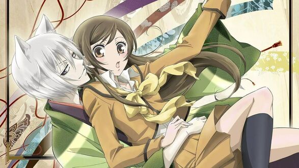 Обои на рабочий стол Томоэ / Tomoe и Нанами Момозоно / Nanami Momozono из аниме Началось божество / Kamisama Hajimemashita