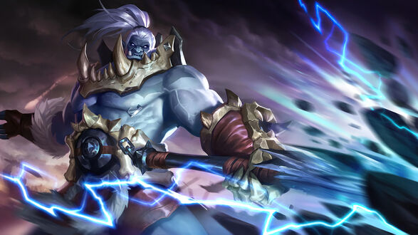 Обои на рабочий стол Balmond / Бальмонд в облике «Источник силы», персонаж из игры Mobile Legends: Bang Bang!