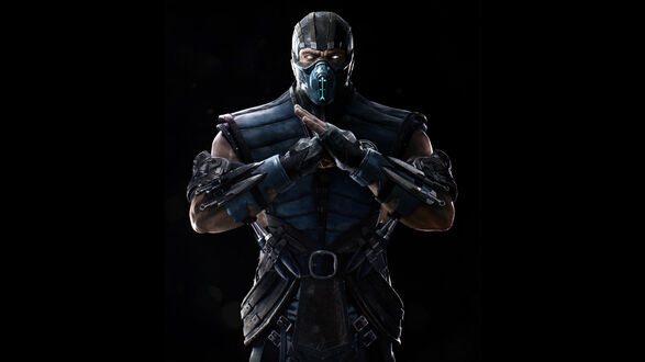 Обои на рабочий стол Персонаж Sub-Zero Mortal kombat скорпион