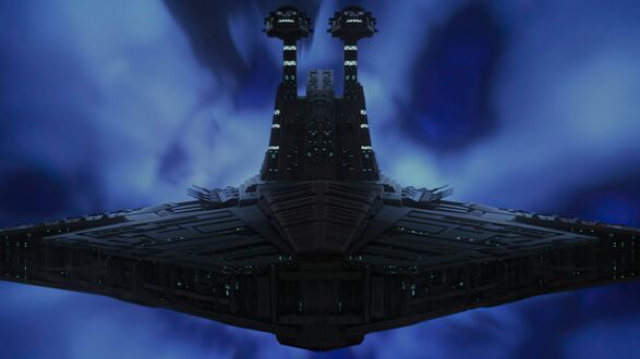 Обои на рабочий стол Космический корабль из игры Venator-class Star Destroyer