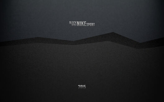 Обои на рабочий стол Надпись на сером фоне Black style Nike sport 2015