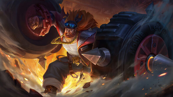 Обои на рабочий стол Baxia / Баксий персонаж из игры Mobile Legends: Bang Bang!