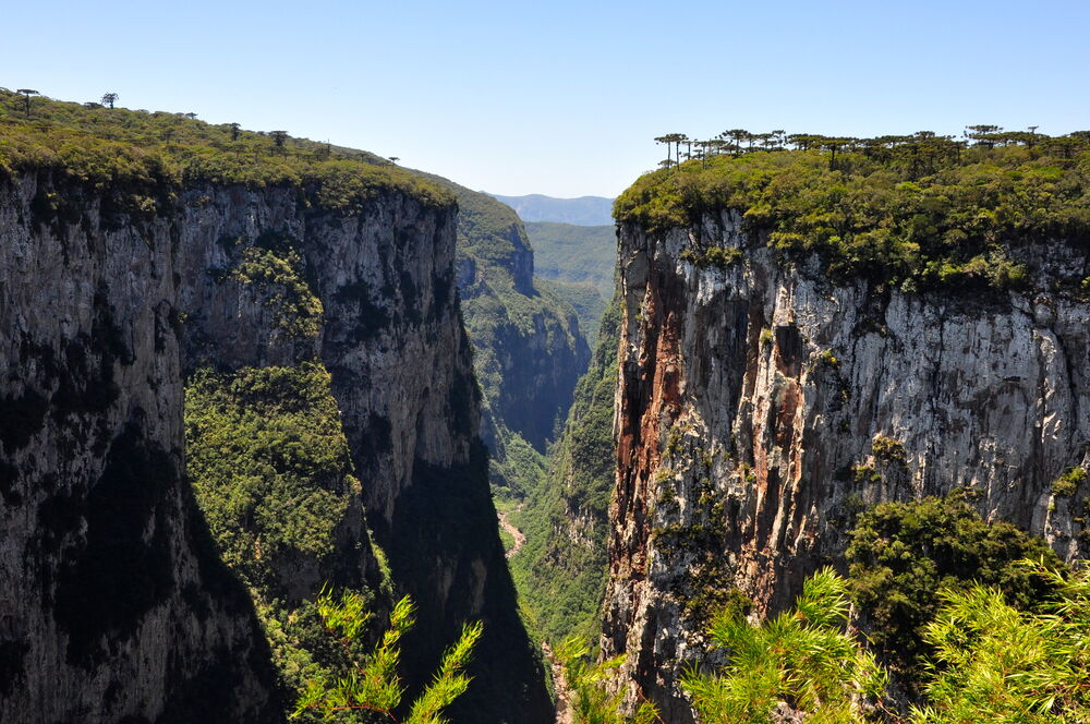 Обои для рабочего стола Горрная долина в Rio Grande Do Sul, Brazil / Риу-Гранди-ду-Сул, Бразилия