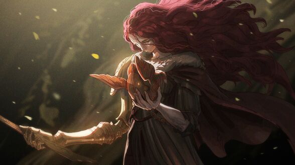 Обои на рабочий стол Malenia, Blade of Miquella / Маления, Клинок Микеллы из игры Elden Ring