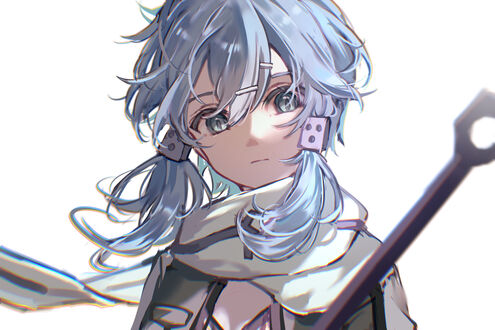 Обои на рабочий стол Сино Асада / Shino Asada из аниме Мастера Меча Онлайн / Sword Art Online