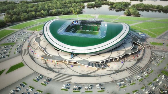 Обои на рабочий стол Казань Арена - проект стадиона в Казани, Татарстан