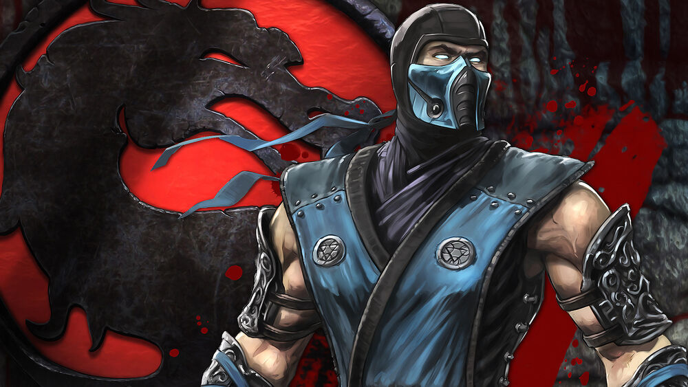 Обои для рабочего стола Саб-зиро / Sub-Zero из игры Мортал комбат / Mortal kombat