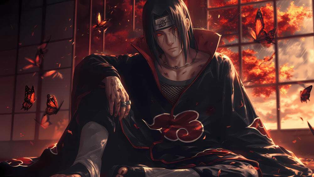 Обои для рабочего стола Итачи Учиха / Itachi Uchiha из аниме Наруто / Naruto