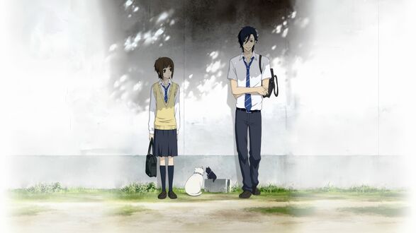 Обои на рабочий стол Мэй Тачибана / Mei Tachibana и Ямато Куросава / Yamato Kurosawa из аниме Я люблю тебя / Suki-tte Ii na yo