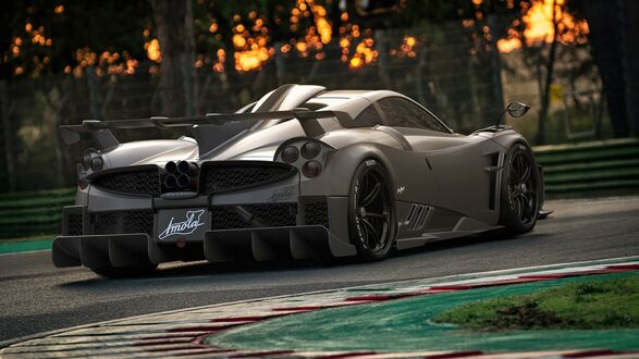 Обои на рабочий стол Автомобиль Pagani Imola 2020 года вид сзади