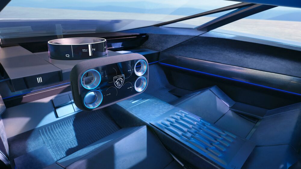 Обои для рабочего стола Салон автомобиля Peugeot Inception Concept 2023