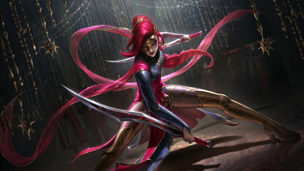 Обои для рабочего стола Katarina / Катарина из игры League of Legends / Лига Легенд