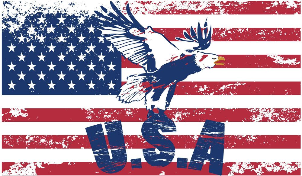 Обои для рабочего стола Американский флаг (U. S. A.)