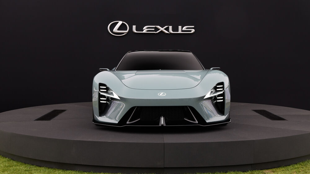 Обои для рабочего стола Серый Lexus Sport Concept спереди