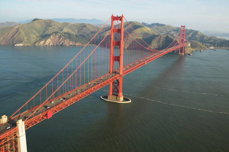 Фото Мост Золотые Ворота / Golden Gate Bridge в Сан-Франциско / San Francisco, США / USA