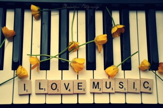 Музыка любви - Музыкальные картинки - анимированные картинки