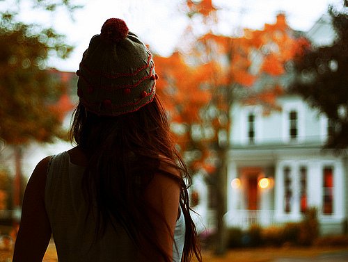 Фото Осень. Девушка в шапке