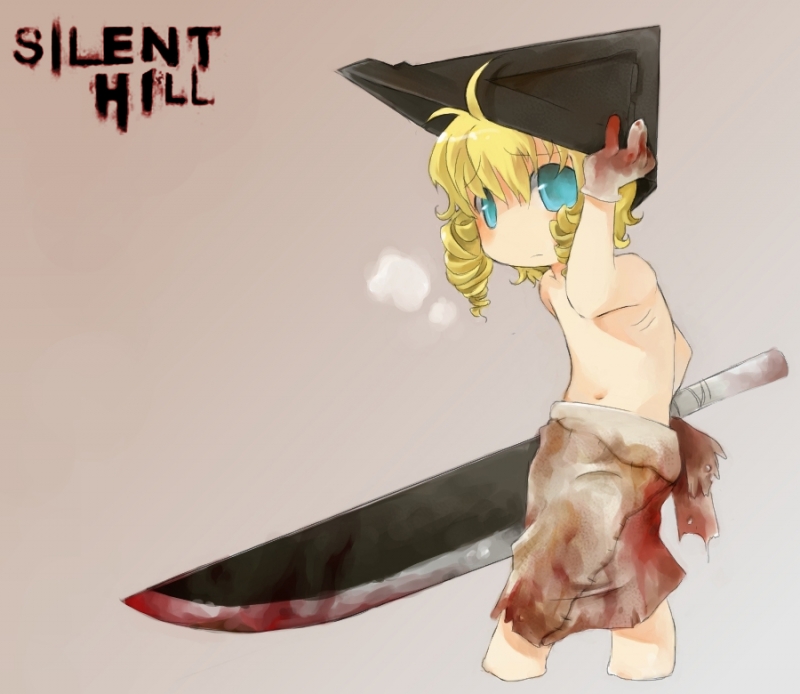 Фото Ребёнок с огромным ножом (SILENT HILL)