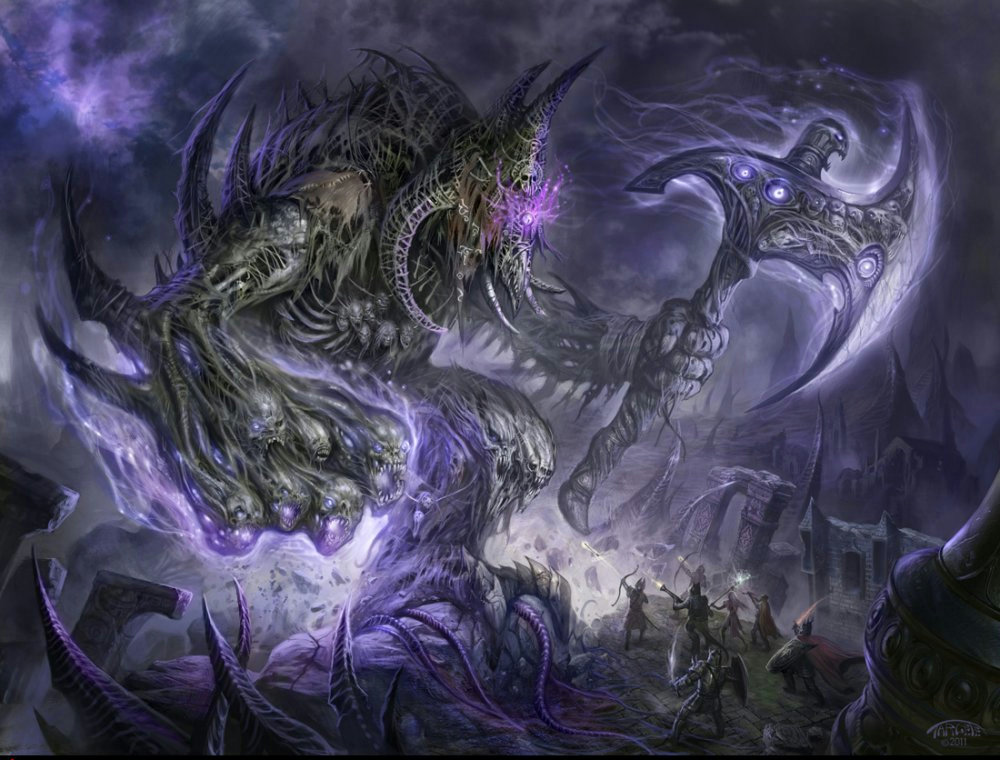 Фото Демон из преисподней нападает на крепость, воины пытаются отстоять родные пенаты