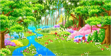 Лес картинка для детей анимация