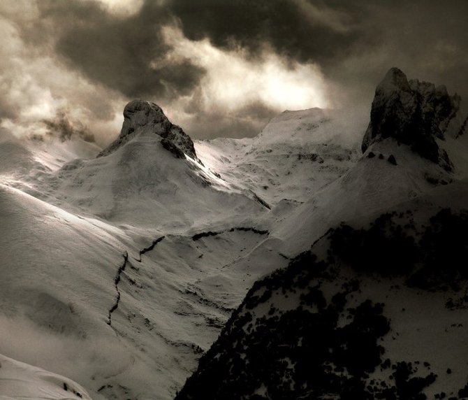 Фото Снежые вершины, французский фотограф Alexandre Deschaumes