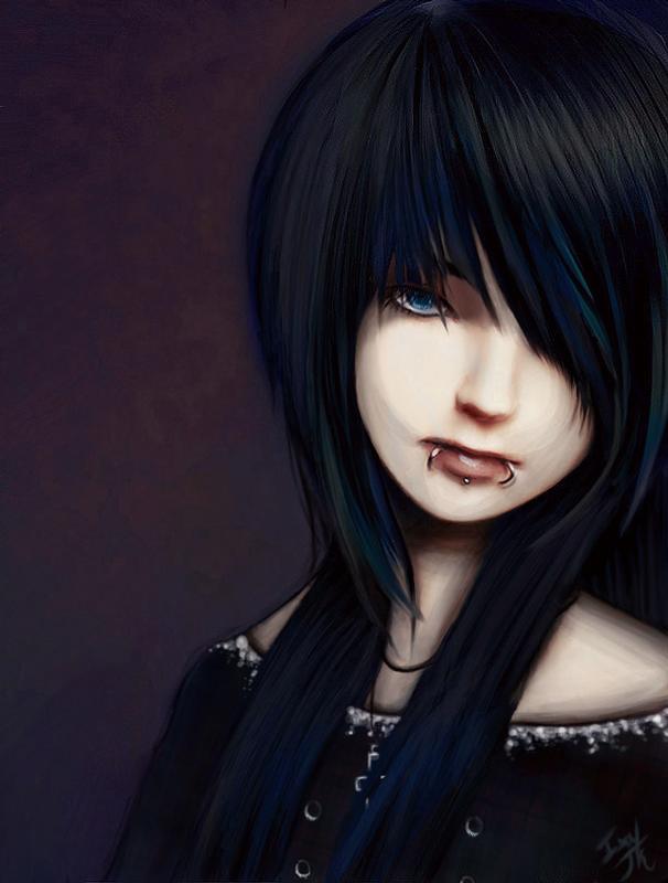Emo girl anime