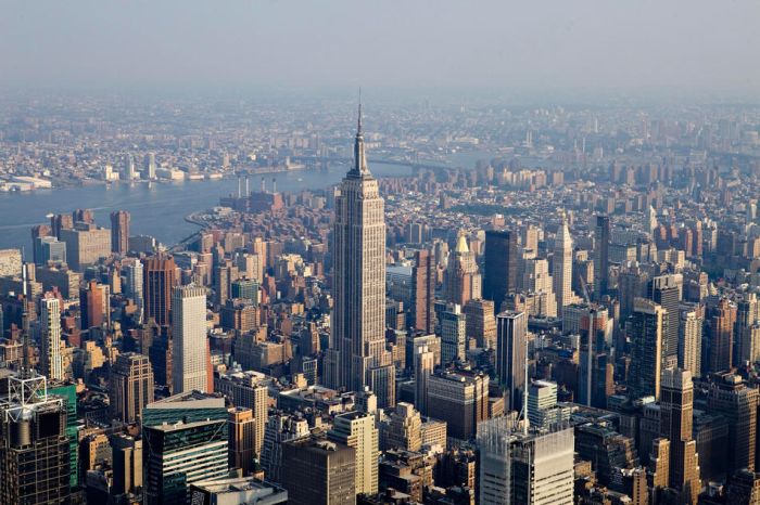 Нью йорк вид сверху фото