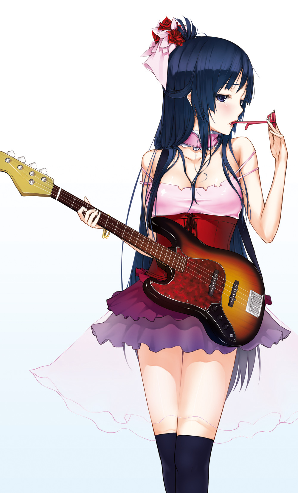 Фото Akiyama Mio / Акияма Мио из аниме K-On! с гитарой в руках ...