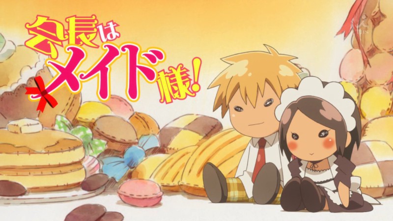 Фото Куклы Усуи Такуми / Usui Takumi и Аюзава Мисаки / Ayuzawa Misaki из аниме Президент студсовета - горничная! / Kaichou wa Maid-sama! на фоне сладостей