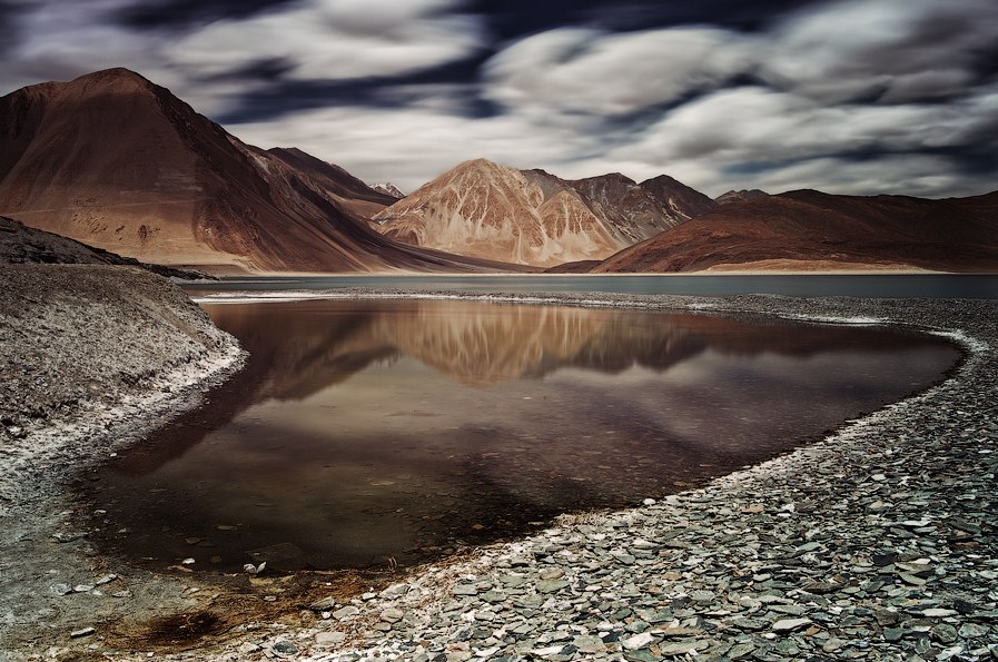 Фото Озеро Пангонг в Китае / Pangong lake in China