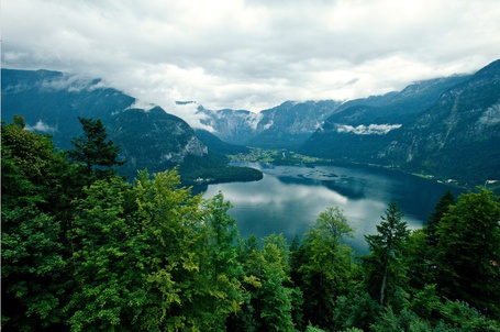 Фото Озеро Хальштатт,  Альпийское озеро / Hallstatt lake Alpine lake, Австрия / Austria
