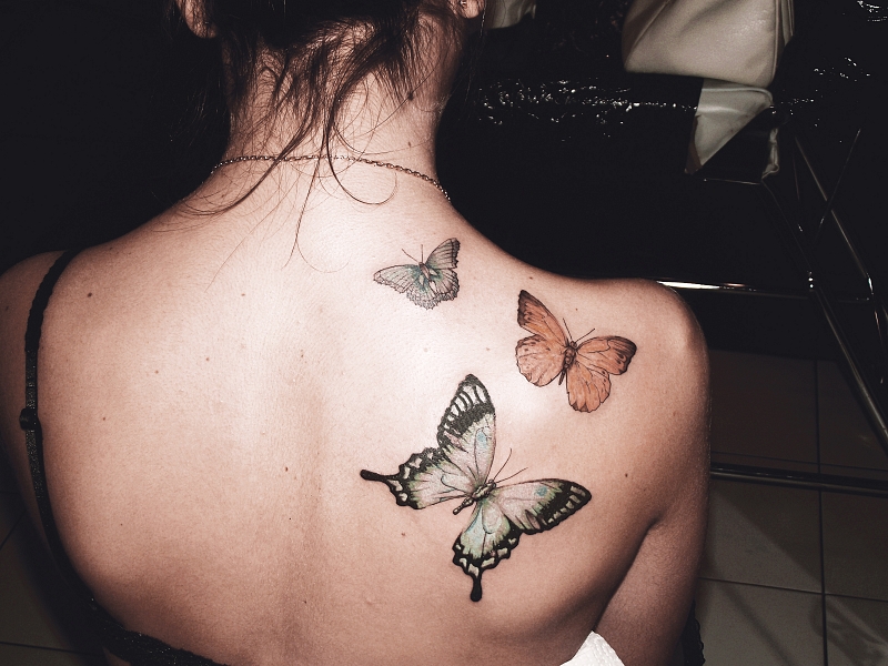 Татуировка бабочки (46 фото) - порно