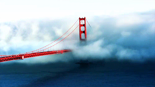 Фото Мост Золотые Ворота / Golden Gate в тумане, Сан-Франциско / San Francisco
