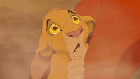 Фото Плачущий Симба, момент из мультфильма Король лев / The lion king