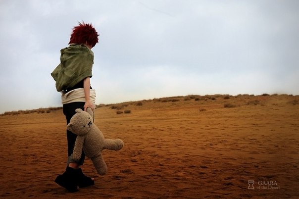 Фото Косплей маленький Gaara / Гаара по аниме Naruto / Наруто срдеи пустыни