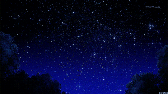 Фото Мерцающие звезды в ночном небе