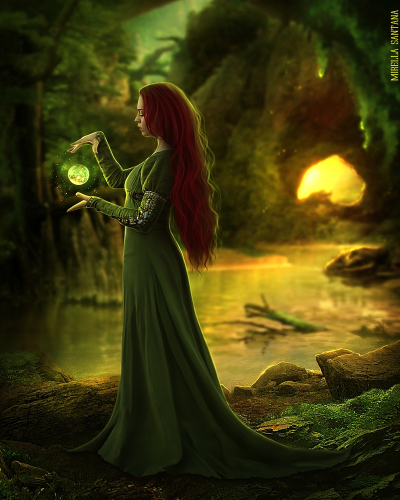 Волшебница в зеленом платье
