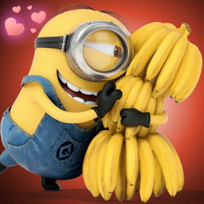 Фото Миньон с бананами из мультфильма Гадкий Я / Despicable Me