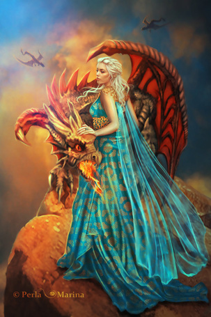 Фото Арт на Dayeneris Targaryen / Дайенерис Таргариен, сериал Game of Thrones / Игра престолов, автор PerlaMarina