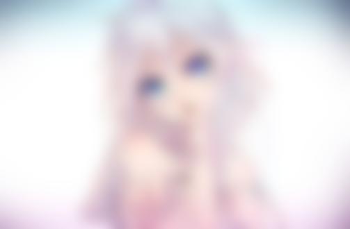 Фото Вокалойд ИА / Vocaloid IA голая смотрит и показывает указательным пальцем