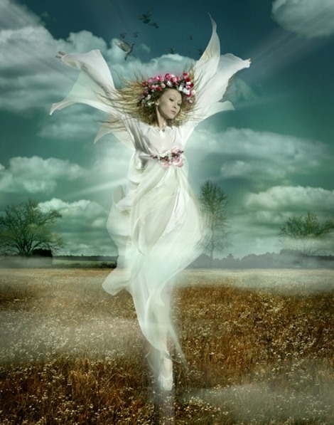 Фото Девушка в образе ангела полей, фотограф- Иосиф Бадалов, обработка - Danapra
