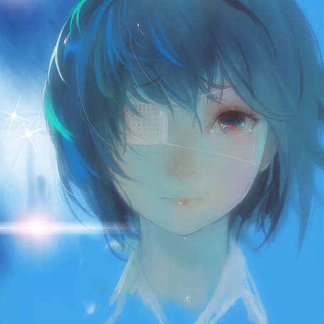 Anime girl with eyepatch