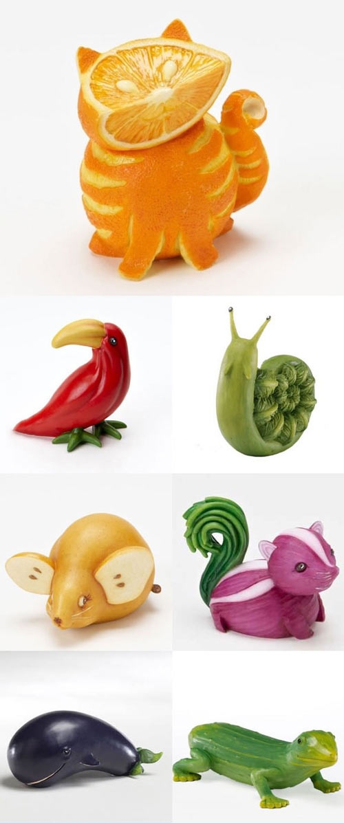 Фигуры из фруктов
