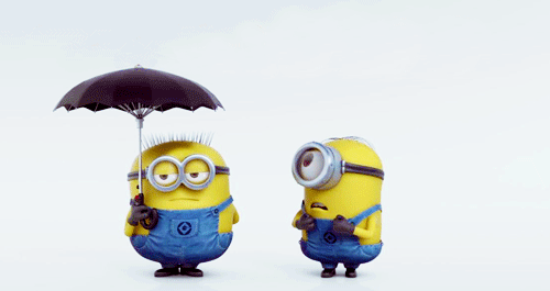 Фото Помощники с двойным зонтиком из мультфильма Despicable Me / Гадкий я