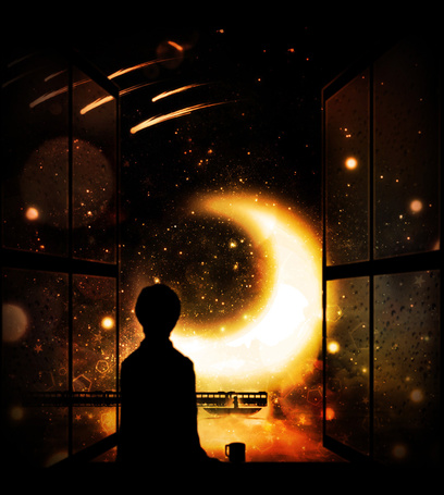 Фото Спина и попа парня смотрящего в небо