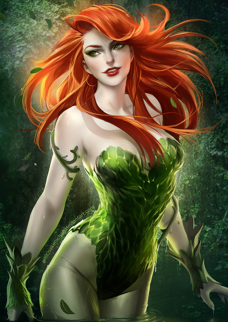 Фото Poison Ivy / Ядовитый Плющ Из DC Comics, Художник Sakimichan