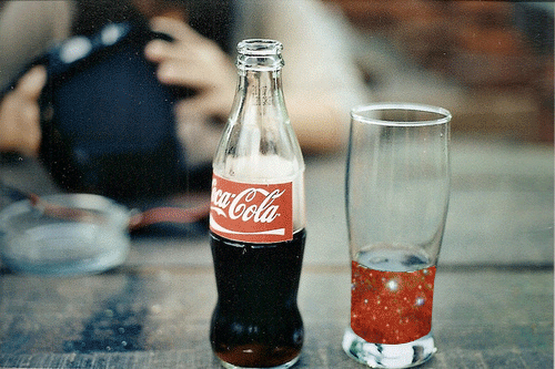 Фото Космос в стакане с Кока-Колой / Coca-Cola